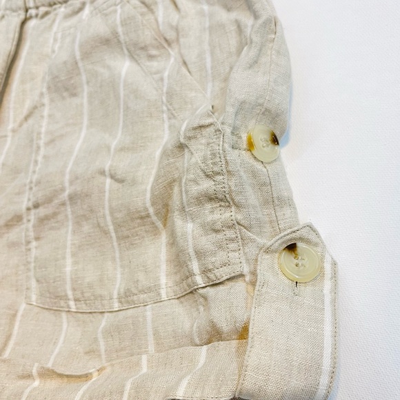 ANTHROPOLOGIE — SANCTUARY THE ISLAND SHORTS IN HAMPTON STRIPE, CREAM/WHITE LINEN - Picture 11 of 12